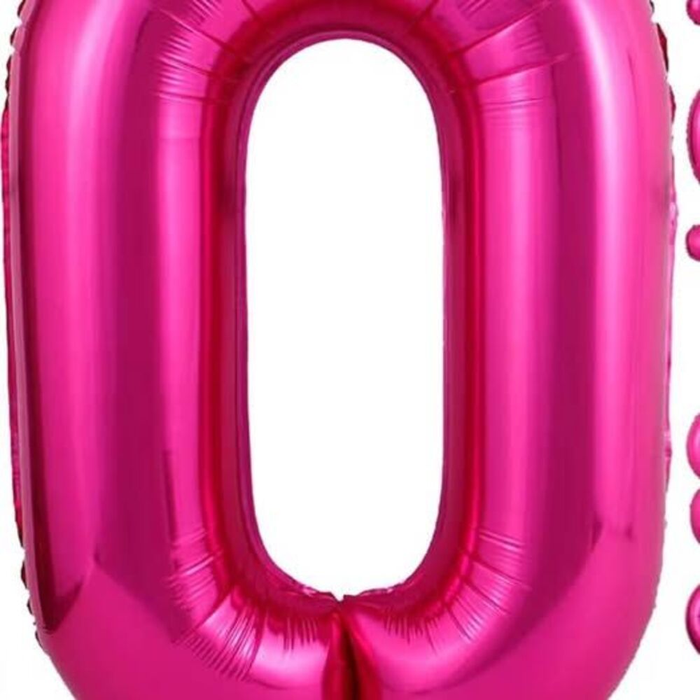 “0” Jumbo PINK Balloon, 40 inch